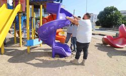 Nazilli'de oyun parkları bakıma alındı