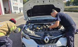 Otomobilin motorunda ilçe ilçe gezdi