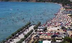 Silivri halk plajı doldu taştı