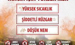 Sinop'ta iki ilçeye yüksek yangın riski uyarısı