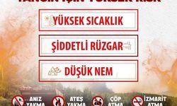 Sinop'un iki ilçesinde yüksek yangın riski alarmı