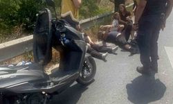 Tekirdağ'da devrilen motosikletteki 3 kişi yaralandı