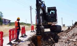 Ula'da kanalizasyon hattı bulunmayan bölgelere hat çalışması