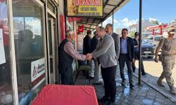 Yeni Kaymakam Güvenç'ten Arpaçay'da esnafla ilk buluşma
