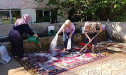 Yozgat'ta geleneksel halı yıkama mesaisi başladı
