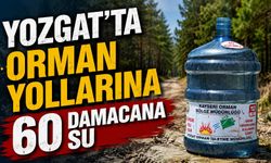 Yozgat'ta Orman Yollarına 60 Damacana Su