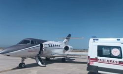 1 aylık bebek için uçak ambulans havalandı