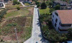 150 yıllık köprünün bağlantı yoluna parke döşendi