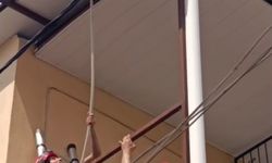 Adana'da tavana sıkışan güvercini itfaiye kurtardı