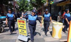 Akdeniz'de kaldırım işgallerine zabıta denetimi
