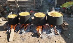 Anadolu sofralarının vazgeçilmezi bulgur için kazanlar kaynamaya başladı