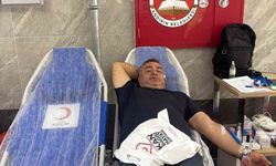 Andırın'da muhtarlardan Kızılay'ın kan bağışı kampanyasına destek