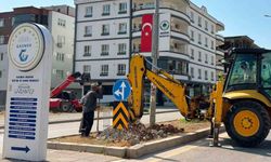 Araban'da trafik ışıklandırma çalışması başlattı