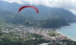 Artvin'de Yamaç Paraşütü Türkiye Şampiyonası heyecanı başladı