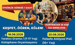 Aydın Çocuk ve Gençlik Kütüphanesi'nde 4 gün boyunca etkinlik düzenlenecek