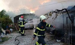 Bağ evi yangınında ev küle döndü, otomobil zarar gördü