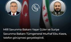 Bakan Güler, Suriyeli mevkidaşı Ebu Kasra ile görüştü