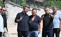 Başkan Çetinkaya sahada çalışmaları inceledi