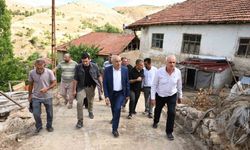 Başkan Sami Er, sel felaketinin yaşandığı Kocaözü'nü ziyaret etti