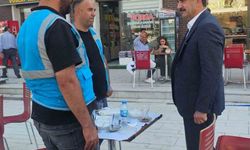 Başkan Taşkın'dan yeni çarşı esnafına ziyaret