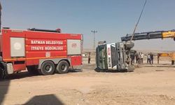 Batman'da beton mikseri devrildi: 1 yaralı