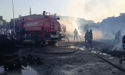 Batman'da palet üretim tesisinde korkutan yangın