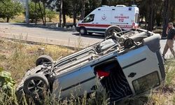 Bilecik'te seyir halinde kontrolden çıkan araç takla atarken, sürüsü yaralandı