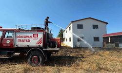 Bolu'da kereste fabrikasının yanında korkutan yangın: Alevler tesise sıçramadan söndürüldü