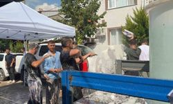 Böyle gelenek görülmedi.. Damat su tankına atıldı