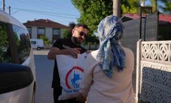 Bu bahçede yetiştirilen ürünler ihtiyaç sahiplerine gönderiliyor