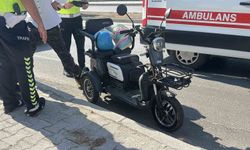 Burdur'da devrilen 3 tekerlekli motosikletin sürücüsü yaralandı