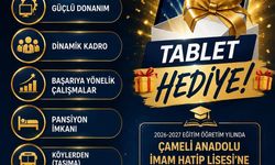 Çameli Anadolu İmam Hatip Lisesi, kayıt yaptıran öğrencilere tablet hediye ediyor