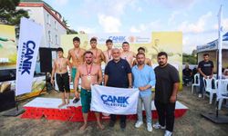 Canik güreşlerinde Başpehlivan Recep Taslak