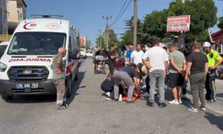 Çerkezköy'de çarpışan motosiklet sürücülerinden biri yaralandı