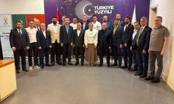 Edremit Ticaret Odası heyetinden AK Parti Genel Merkezi'ne ziyaret