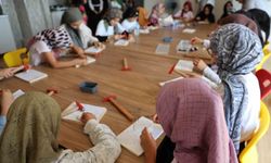 Eğitim ve sanat bir arada: Kur'an kursunda minik eller filografiyle buluştu
