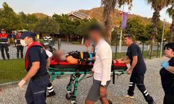 Fethiye'de ticari yatta yaralanan vatandaşa tıbbi tahliye