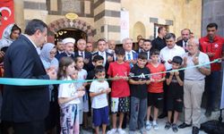 Gaziantep'te depremde hasar gören tarihi Bostancı Camii yeniden ibadete açıldı