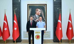 Hava Kuvvetleri Komutanlığına atanan Orgeneral Dalkıran'dan Vali Yılmaz'a veda ziyareti