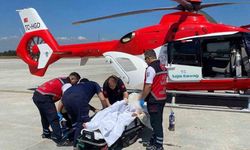 Helikopter ambulans 72 yaşındaki hasta için havalandı