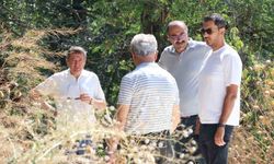 İl Müdürü Şimşek'ten okulun yeni spor alanı projesine inceleme