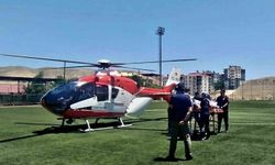 Kalp krizi geçiren hasta hava ambulansıyla Malatya'ya sevk edildi