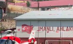 Kalp krizi geçiren vatandaş helikopter ambulansla hastaneye kaldırıldı