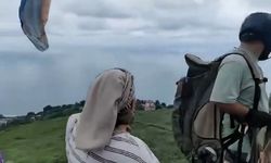 Karadenizli kadınların yamaç paraşütü şaşkınlığı