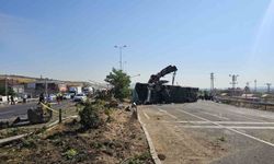 Kayseri'deki otobüs kazası güvenlik kamerasına yansıdı