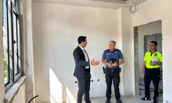 Kemah'ta İlçe Emniyet Amirliği hizmet binası inşaatı sürüyor