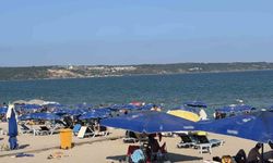 Kırklareli'de sıcaktan bunalanlar plaja akın etti