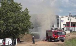 Kocaeli'de doğal gaz borusu delindi: Gaz metrelerce havaya yükseldi