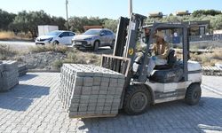 Kuşadası Belediyesi'nden Deirmendere'ye 6 bin metrekarelik yol