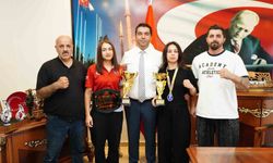 Milli sporculardan Başkan Demirci'ye şampiyonluk ziyareti